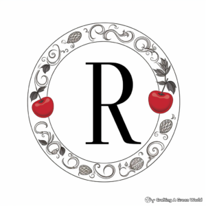 Lowercase A Fruit-Themed Coloring Pages 3
