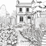 Lush English Garden Coloring Pages 3