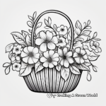 Lush Lilac Basket Coloring Pages 3