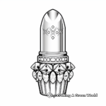 Luxurious Diamond Lipstick Coloring Pages 1