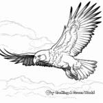 Macaw flying in the Sky Coloring Pages 2