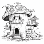 Magical Gnome House Coloring Pages 4