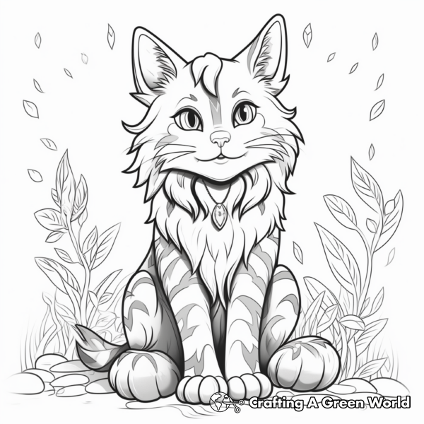 Maine Coon Cat Coloring Pages Free & Printable!