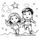 Magical Shooting Stars for Fantasy Lovers Coloring Pages 2