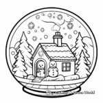 Magical Snow Globe Coloring Pages 2