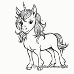 Magical Unicorn Coloring Pages 2