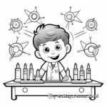 Magnet-Related Science Experiment Coloring Pages 1