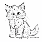 Maine Coon Kitten Coloring Pages: Fluffiness Overload 2