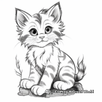 Maine Coon Kitten Coloring Pages: Fluffiness Overload 3