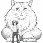 Maine Coon: The Gentle Giants Kitty Coloring Pages 1