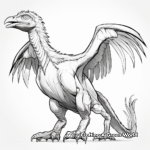 Majestic Adult Utahraptor Coloring Pages 3
