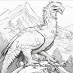 Majestuosas páginas para colorear de adultos de Utahraptor 4