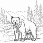 Majestic Alaskan Black Bear Coloring Pages 2