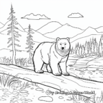 Majestic Alaskan Black Bear Coloring Pages 3