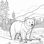 Majestic Alaskan Black Bear Coloring Pages 4