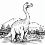 Majestic Brontosaurus Coloring Pages for Expert Colorists 2