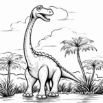 Majestic Brontosaurus Coloring Pages for Expert Colorists 4