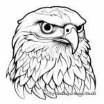 Majestic Hawk Face Coloring Pages for Bird Lovers 3
