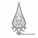 Majestic Icicle Ornament Coloring Pages 1