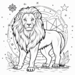 Majestic Leo Constellation Coloring Pages 1