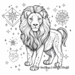 Majestic Leo Constellation Coloring Pages 2