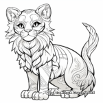 Majestic Lion Cat Coloring Pages 1