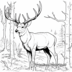 Majestic Red Deer Antler Coloring Pages 3