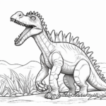Majestic Spinosaurus Coloring Pages 3