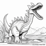 Majestic Spinosaurus Coloring Pages 4