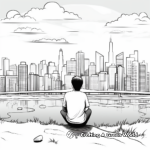 Majestic 'Thinking of You' Skyline Coloring Pages 3
