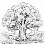 Majestic Tree Coloring Pages for Artists 4