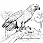 Majestic Wedge-Tailed Eagle Coloring Pages 1