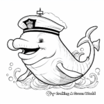 Majestic Whale Coloring Pages 2