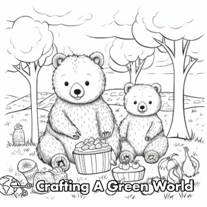 Mama Bear Coloring Pages - Free &amp; Printable!