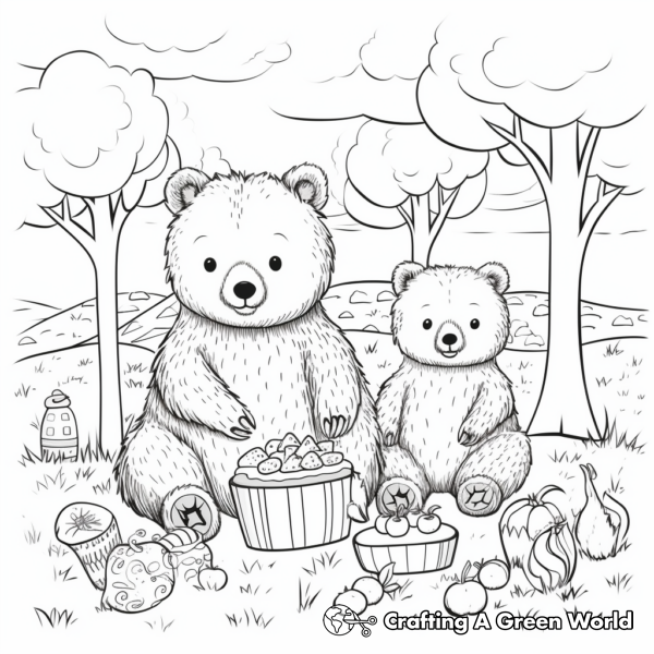 Mama Bear Coloring Pages - Free &amp; Printable!