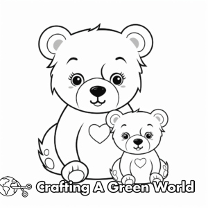 Mama Bear Coloring Pages - Free &amp; Printable!