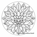 Mandala Style Rainbow Corn Coloring Pages 1