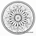 Mandala Style Rainbow Corn Coloring Pages 2