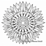 Mandala Style Rainbow Corn Coloring Pages 3