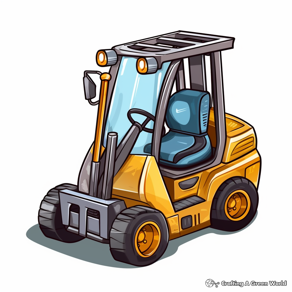 Manual Hand Pallet Truck Coloring Pages 1