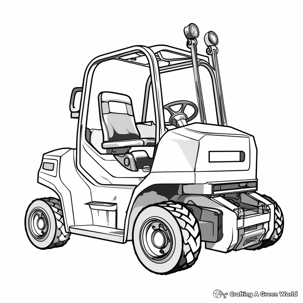 Manual Hand Pallet Truck Coloring Pages 2