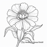 Marigold Flower Coloring Pages: Experience Autumn Hues 2