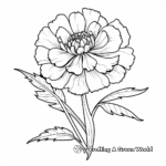 Marigold Flower Coloring Pages: Experience Autumn Hues 3