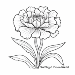 Marigold Flower: Nature-Scene Coloring Pages 2