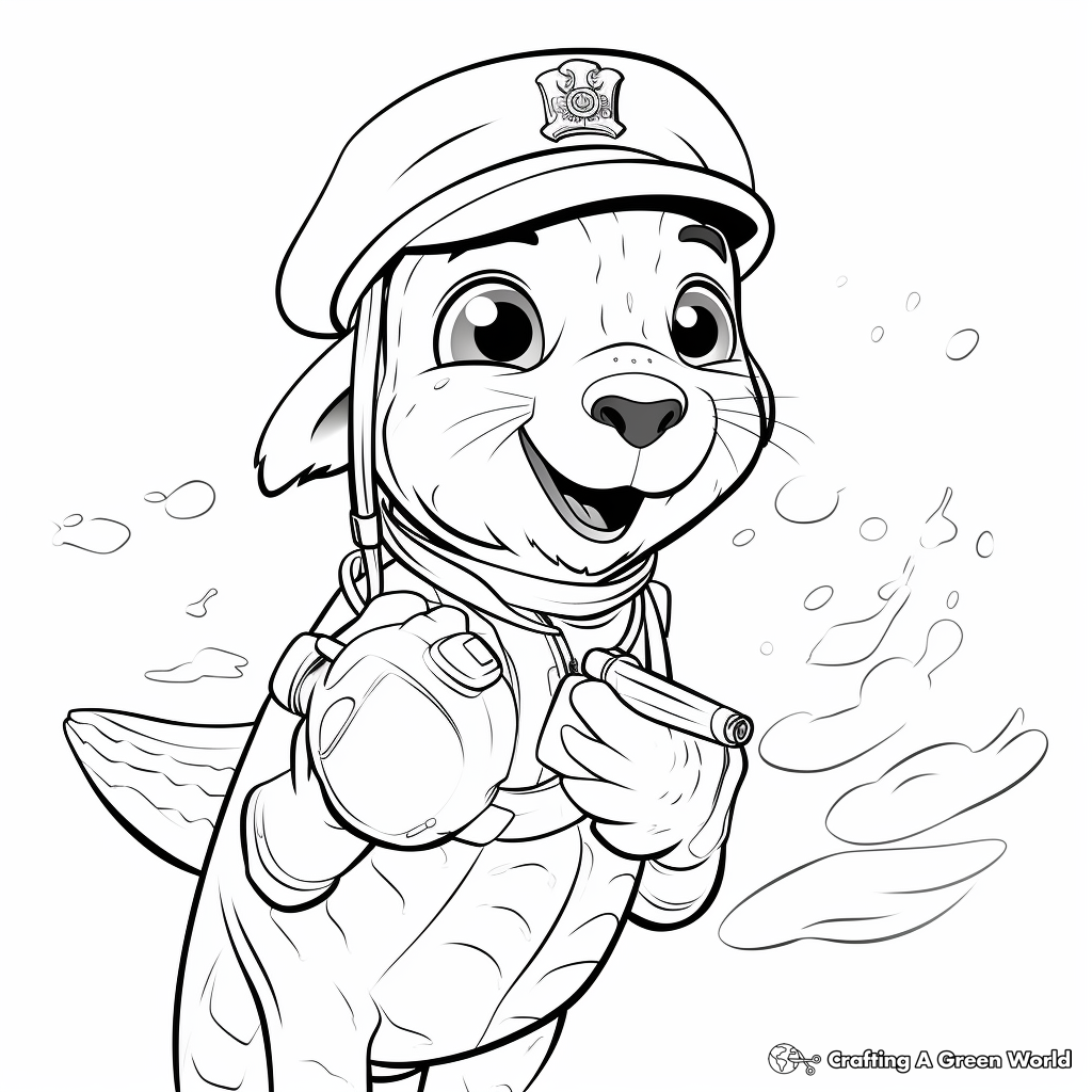 Marine Animal Vet Tech Coloring Pages 2