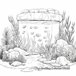 Marine Biome Aquarium Coloring Pages: A Deep Sea Diorama 4