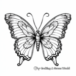 Marine Blue Butterfly Coloring Pages: Nature's Exquisite Beauty 1
