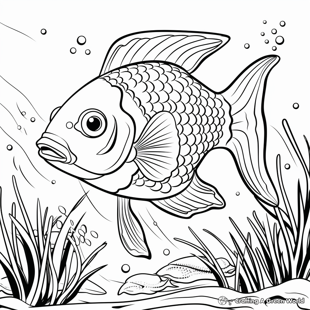Marine Life: Under the Sea Coloring Pages 1
