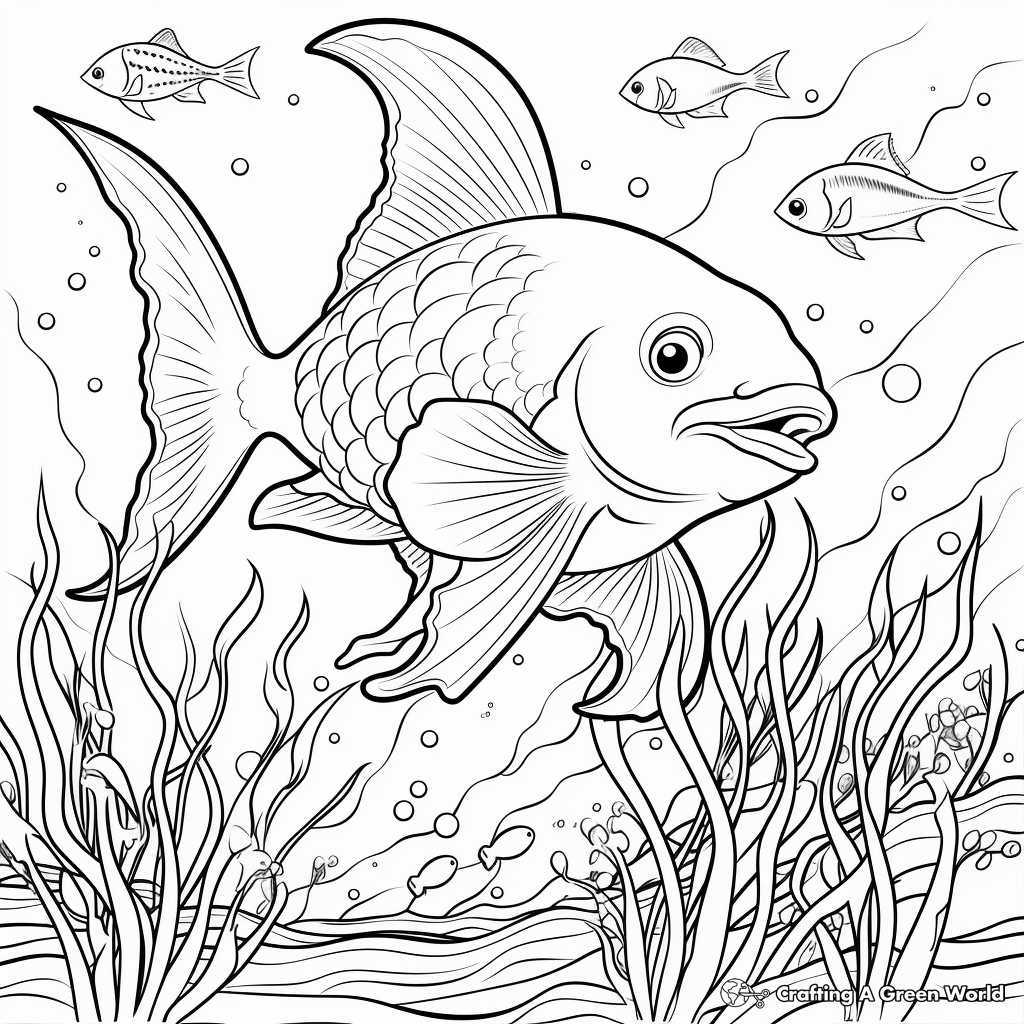 Marine Life: Under the Sea Coloring Pages 2