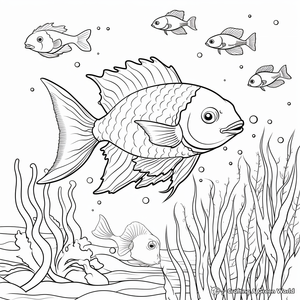 Marine Life: Under the Sea Coloring Pages 4